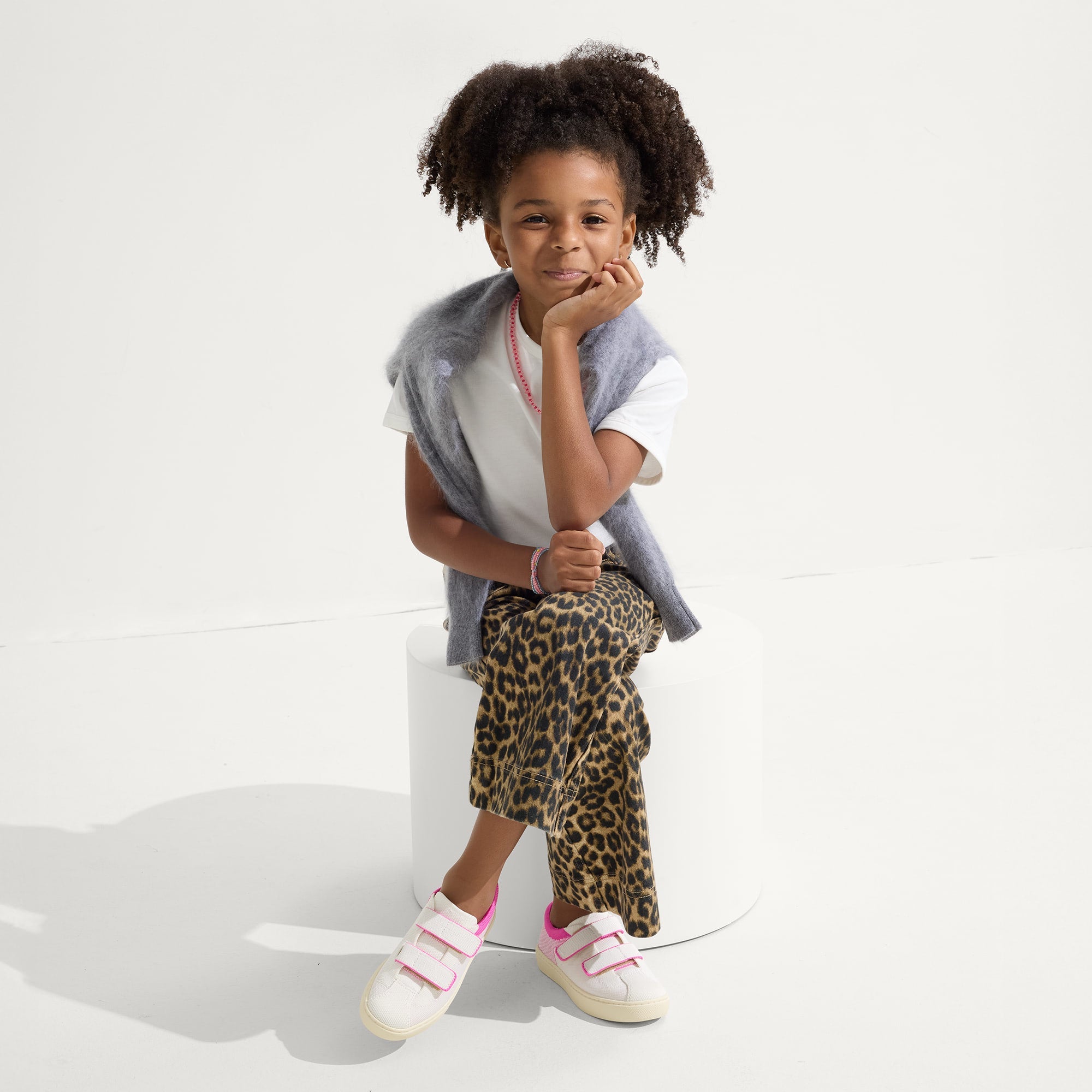 The Kids Strap Sneaker - Pink Taffy - Image 3