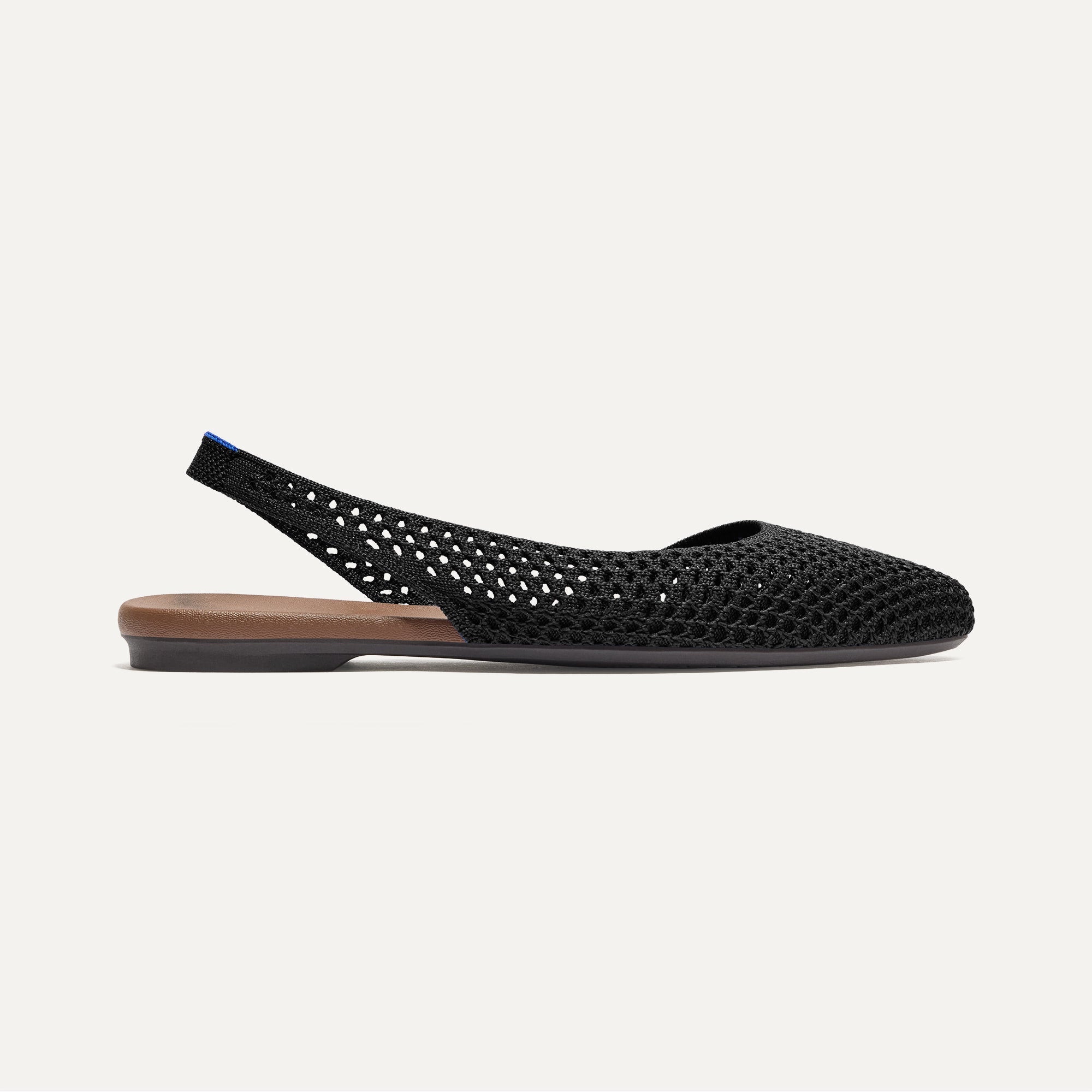 The Almond Slingback - Black Mesh - Image 5