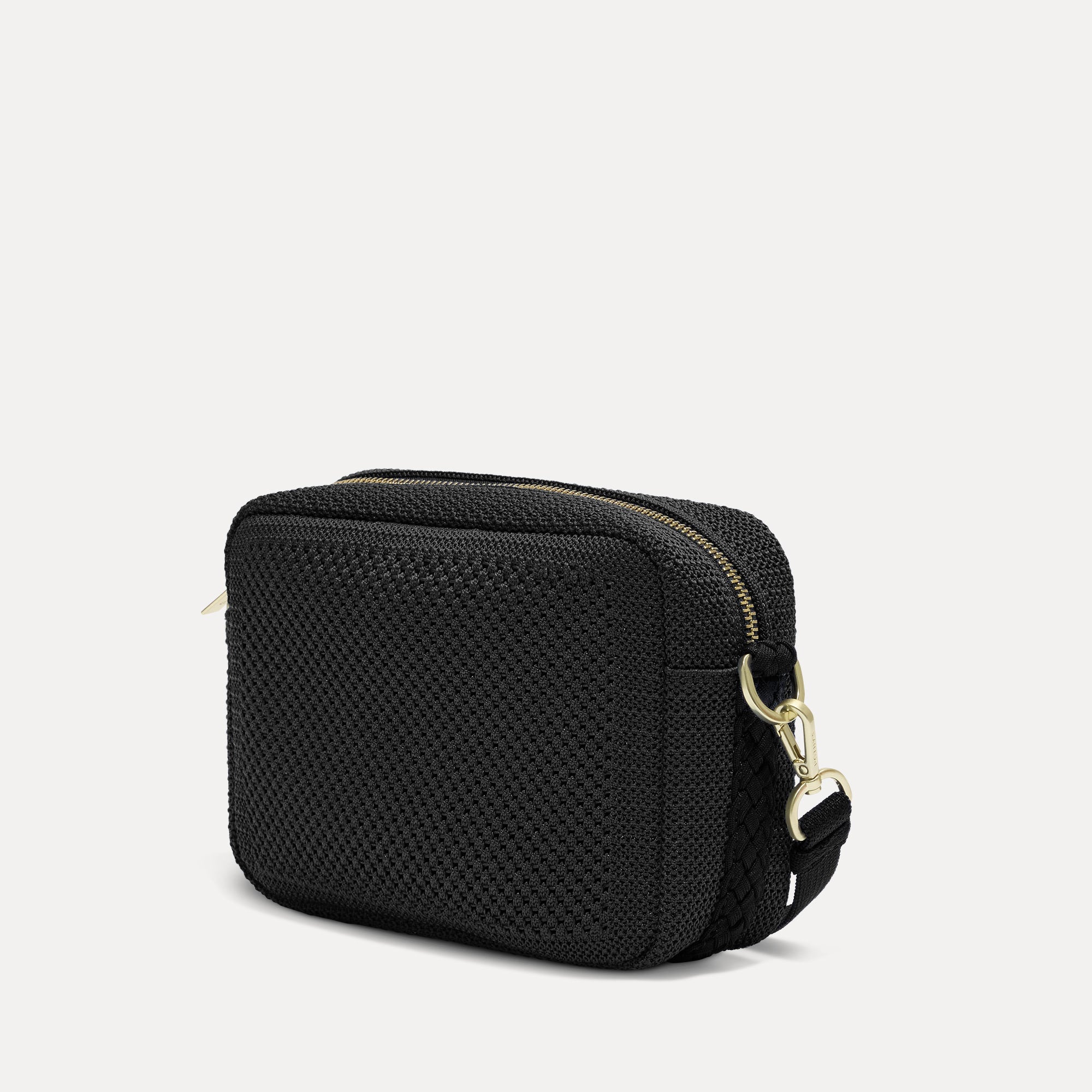 The Crossbody Camera Bag - Black Licorice Open-Knit - Image 4
