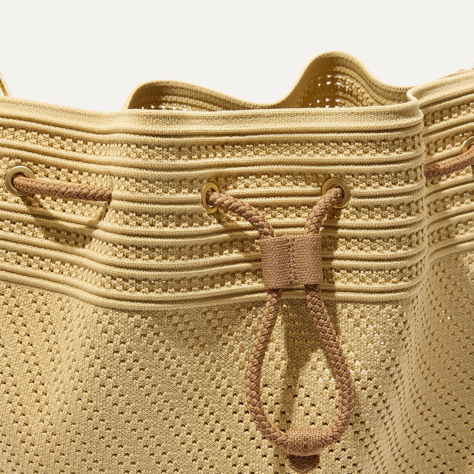 The Cinch Bucket Bag - Brown Butter Crochet - Image 6